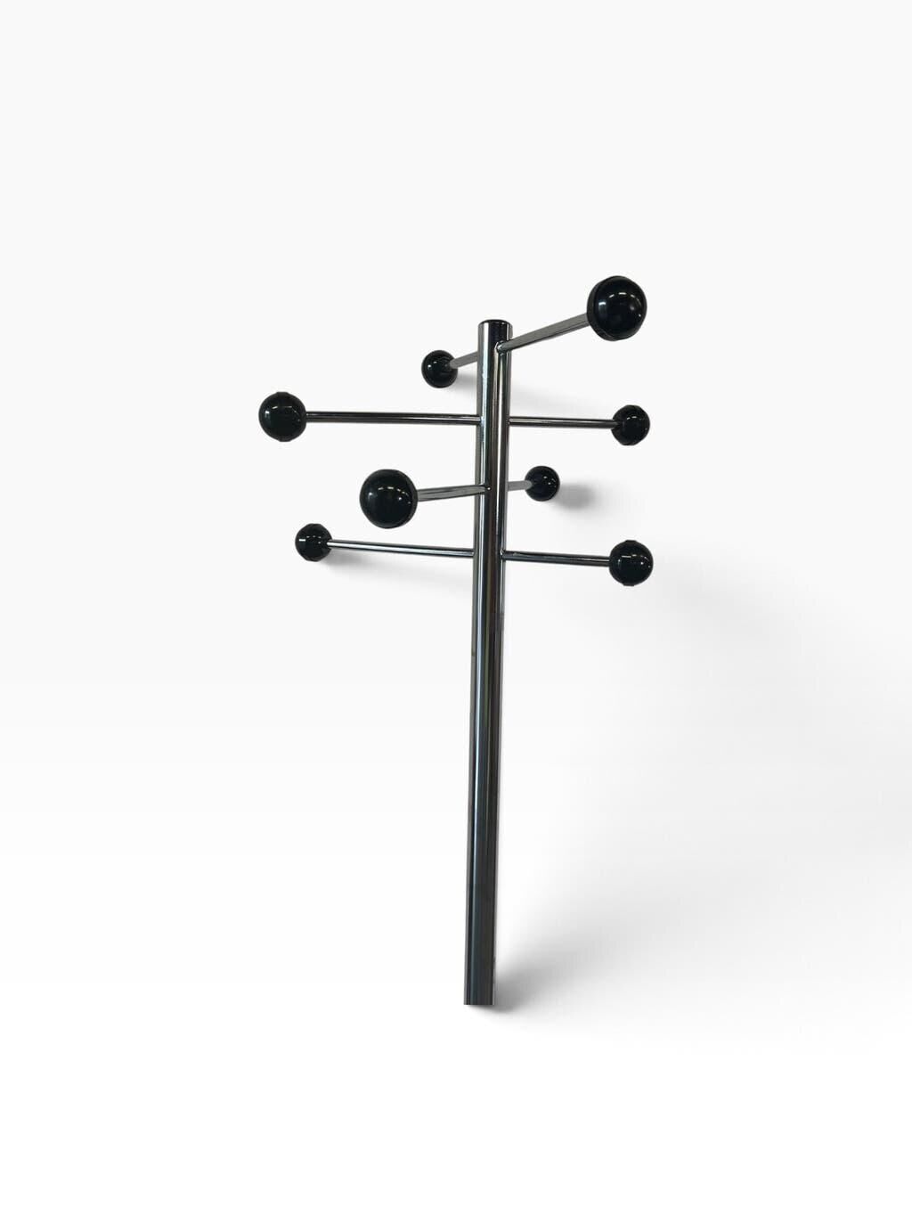 Chrome vintage coat stand / floor coat rack