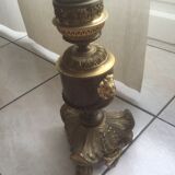 Paire de pieds de lampes anciennes en laiton
