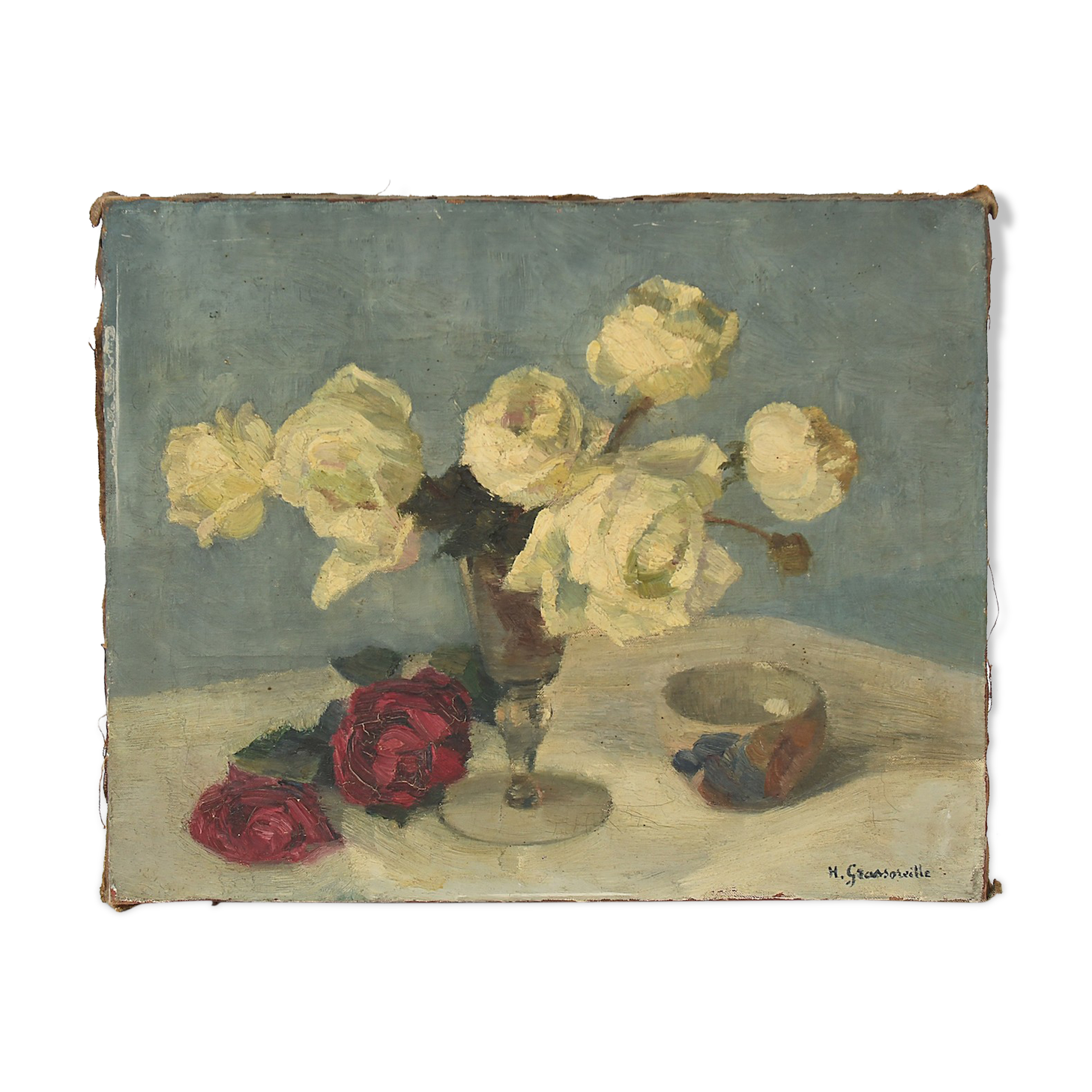 Oil on canvas Bouquet of flowers