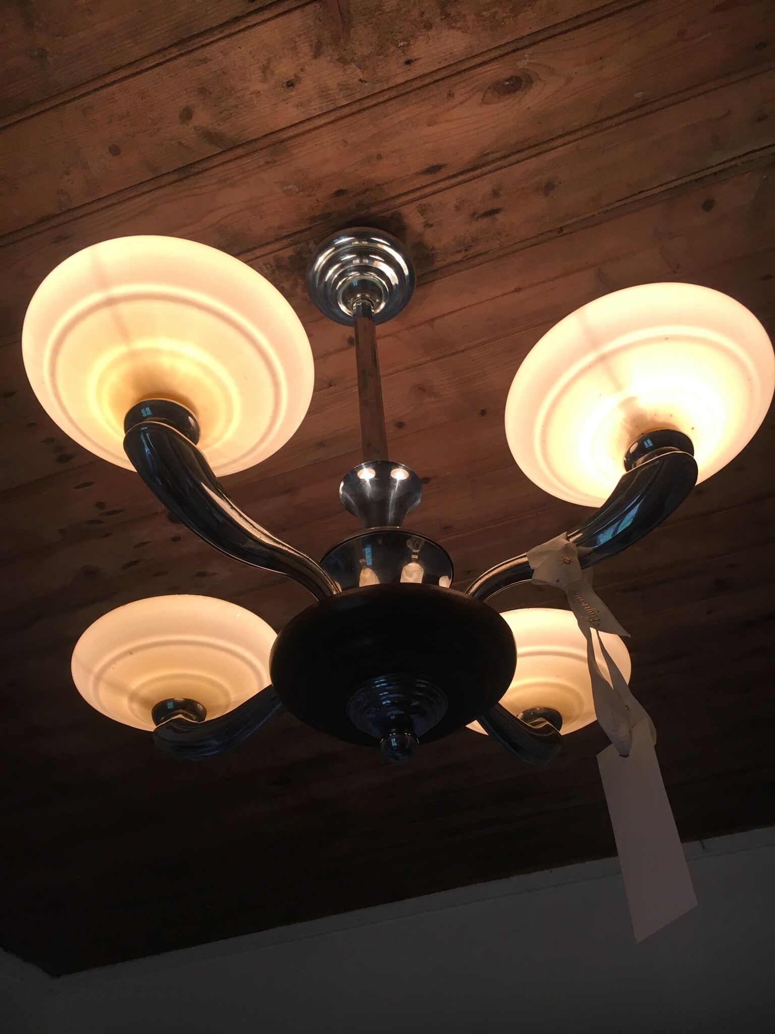 Chandelier art deco 4 branches