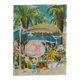 Paul Collomb: Flower Market, original signed lithograph.