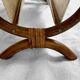 Vintage curved rattan magazine rack – 1960s