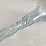 Vintage Biot twisted bubble blown glass soliflore vase