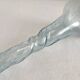 Vintage Biot blown glass soliflore vase with twisted bubbles