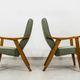 Chaises vintage par Edmund Homa Gfm 18, Pologne, années 1960, ensemble de 2
