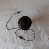 lampe de sol vintage pied en bois tourné