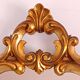 Miroir en bois doré style baroque