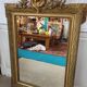 Miroir doré mouluré classique, années 50
