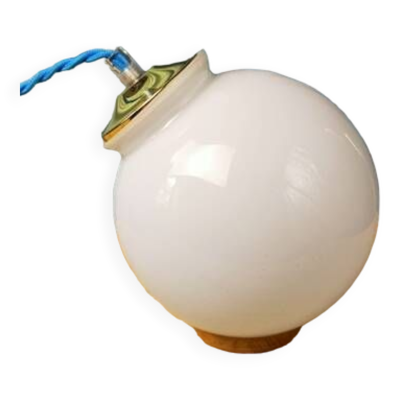 Lampe à poser petit globe blanc