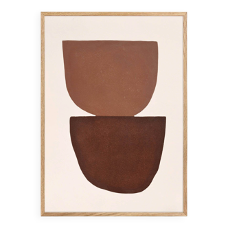 Abstract painting 50x70cm signed Eawy