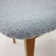 1960s Set of Three Oak Dining Chairs in Boucle, Czechoslovakia