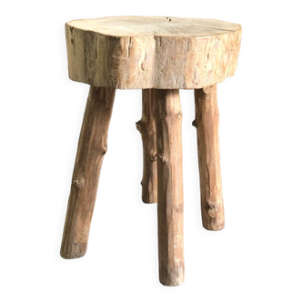 Tabouret de traite en bois