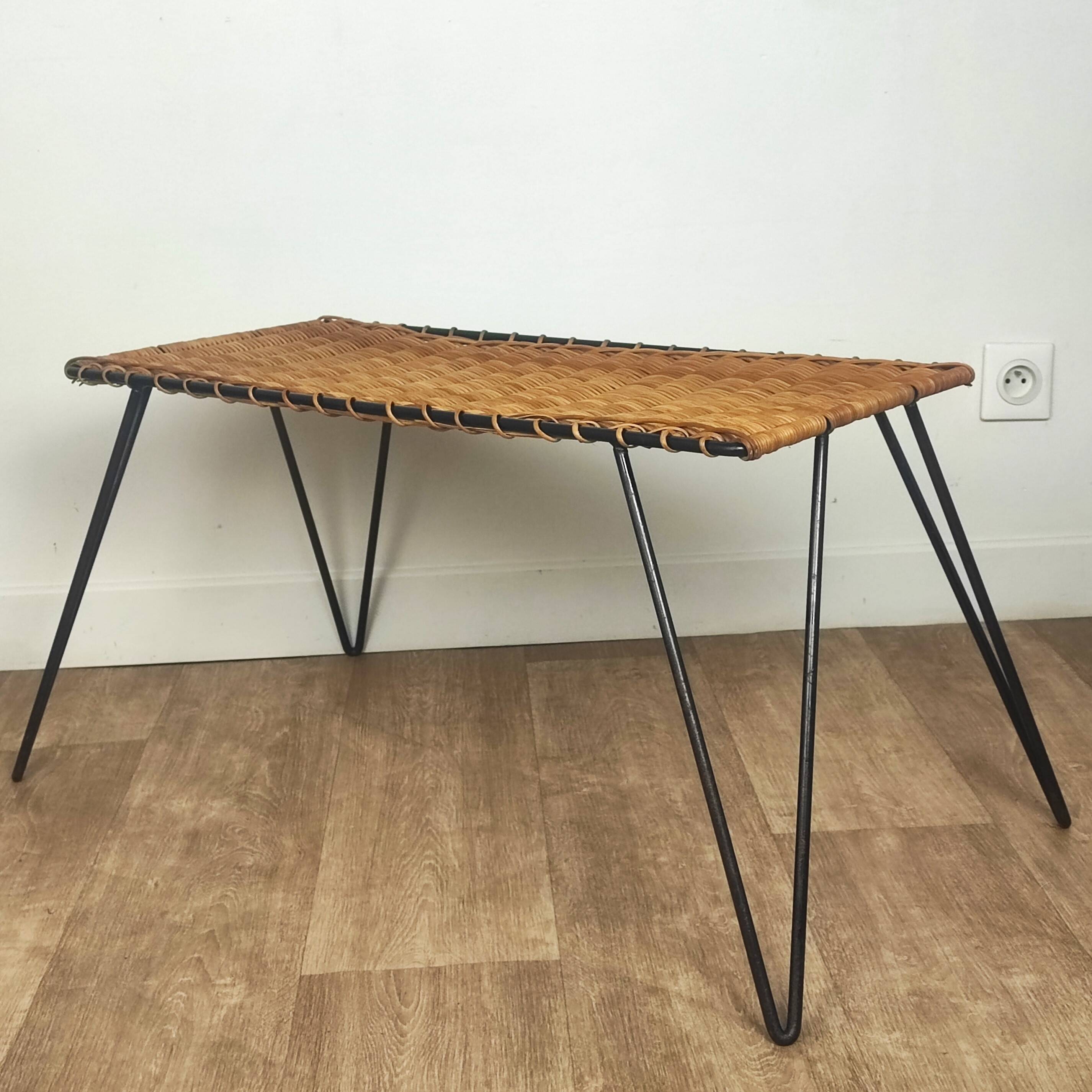 Raoul Guys rattan coffee table