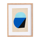 collage sur papier ancien - JAC - signé Eawy
