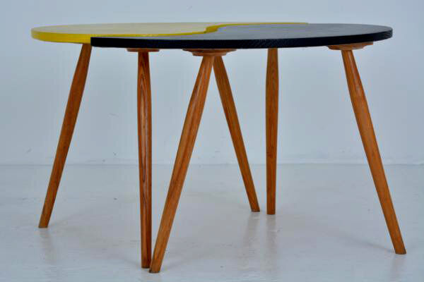 Table basse Ying Yang des années 50