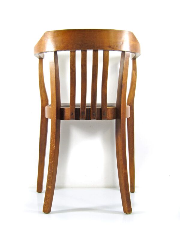Fauteuil en chêne Art Nouveau ancien, Autriche ou Allemagne vers 1910