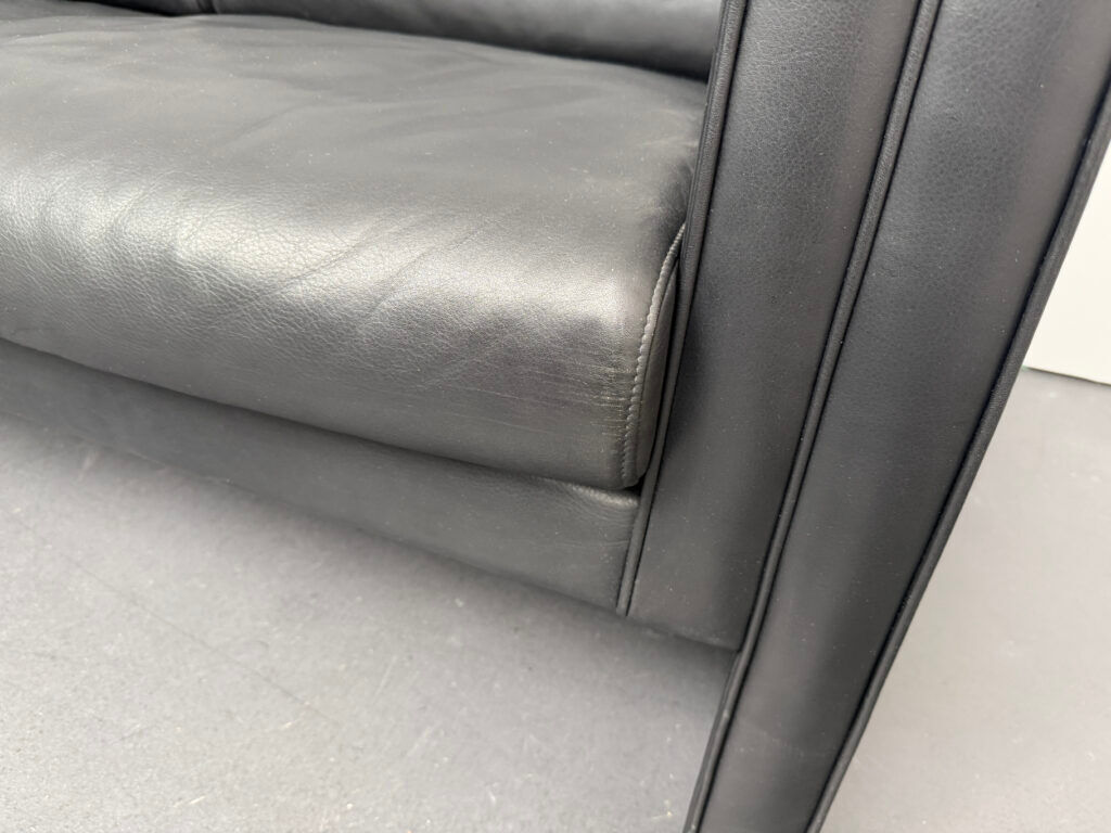 2-seater leather sofa, Studio Line 190 by Jürgen Lange for Walter Knoll, Germany, 1970s
