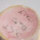 Bouteille, vase soliflore rose Sct Prato Italie