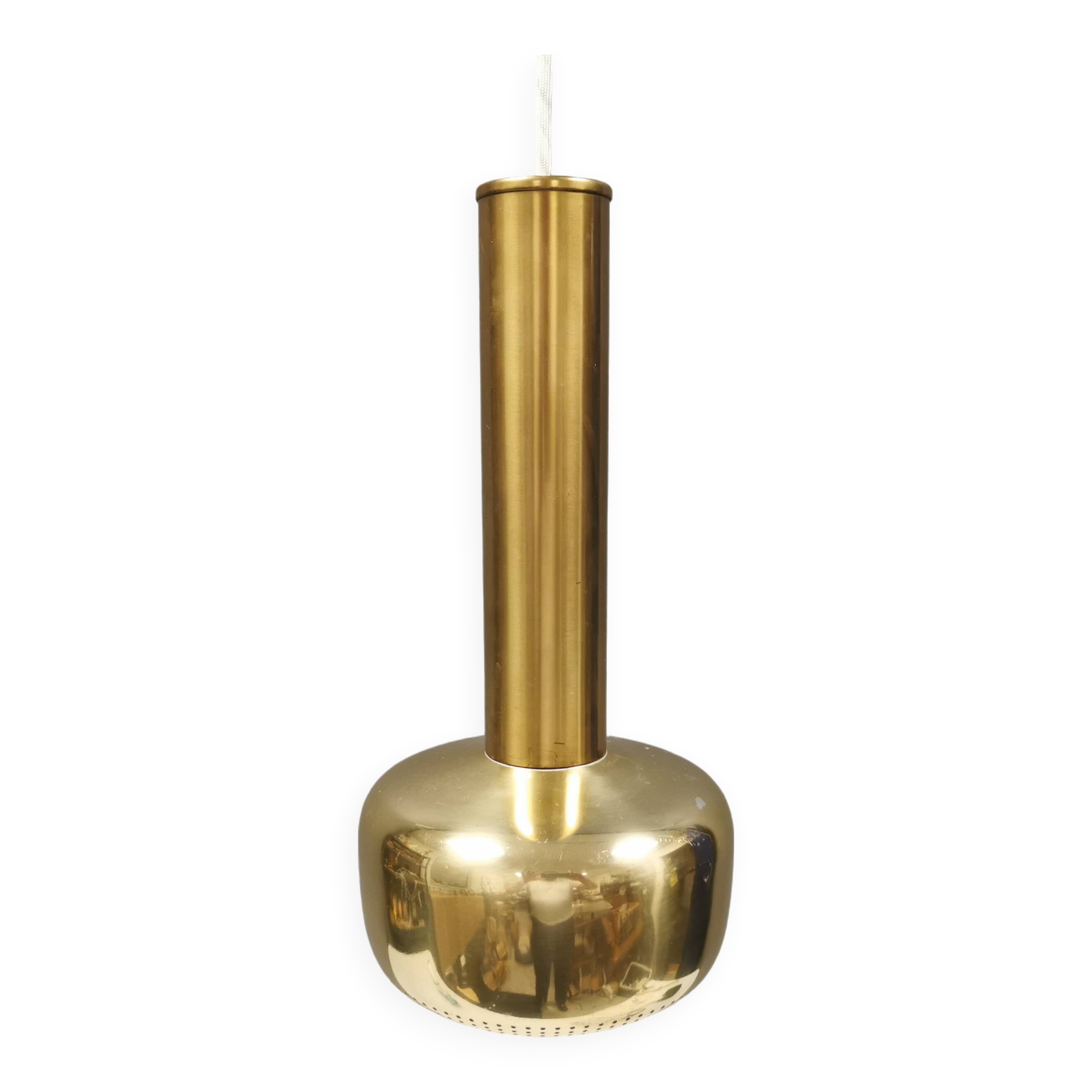 VERY rare original Vilhelm Lauritzen Gold Pendant for Louis Poulsen Denmark.