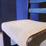 Dutch brutalist chair Casala in blackened wood around 1980