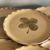 Sarreguemines clover dessert plates