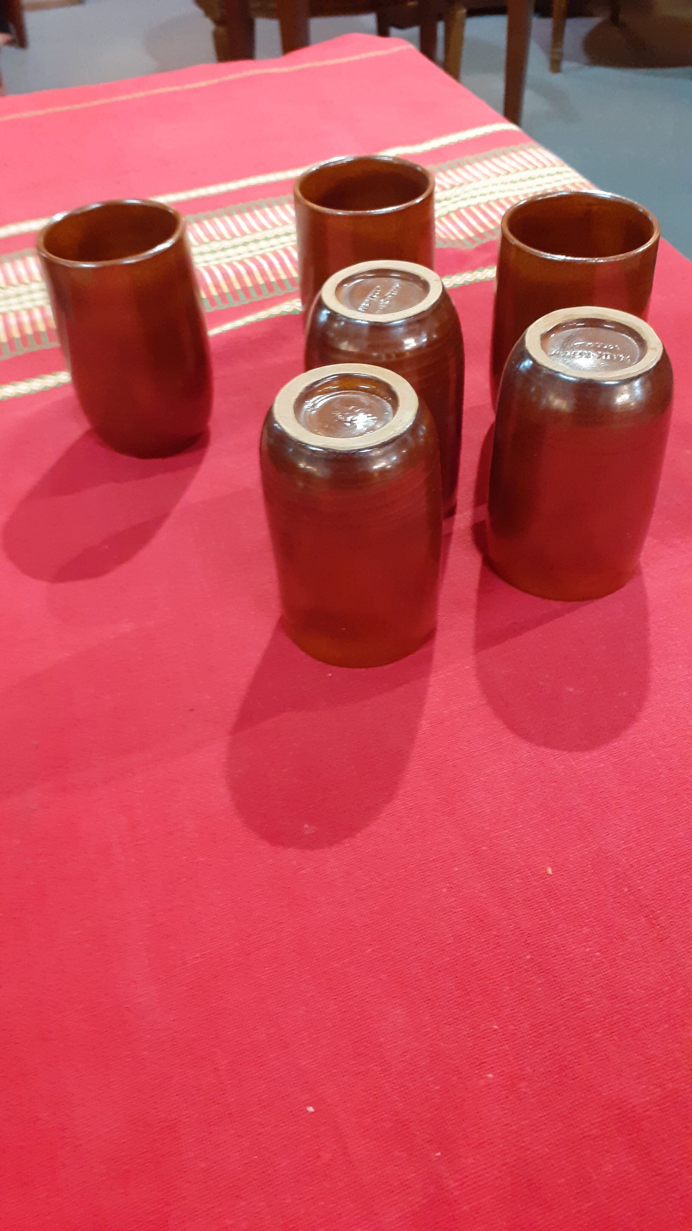 Set of 6 chairs vallauris felix ceram