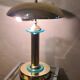 Lamp chrome and gold 1980