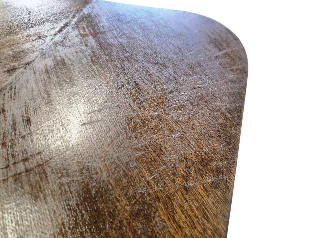 Table d'appoint art déco vintage en bois