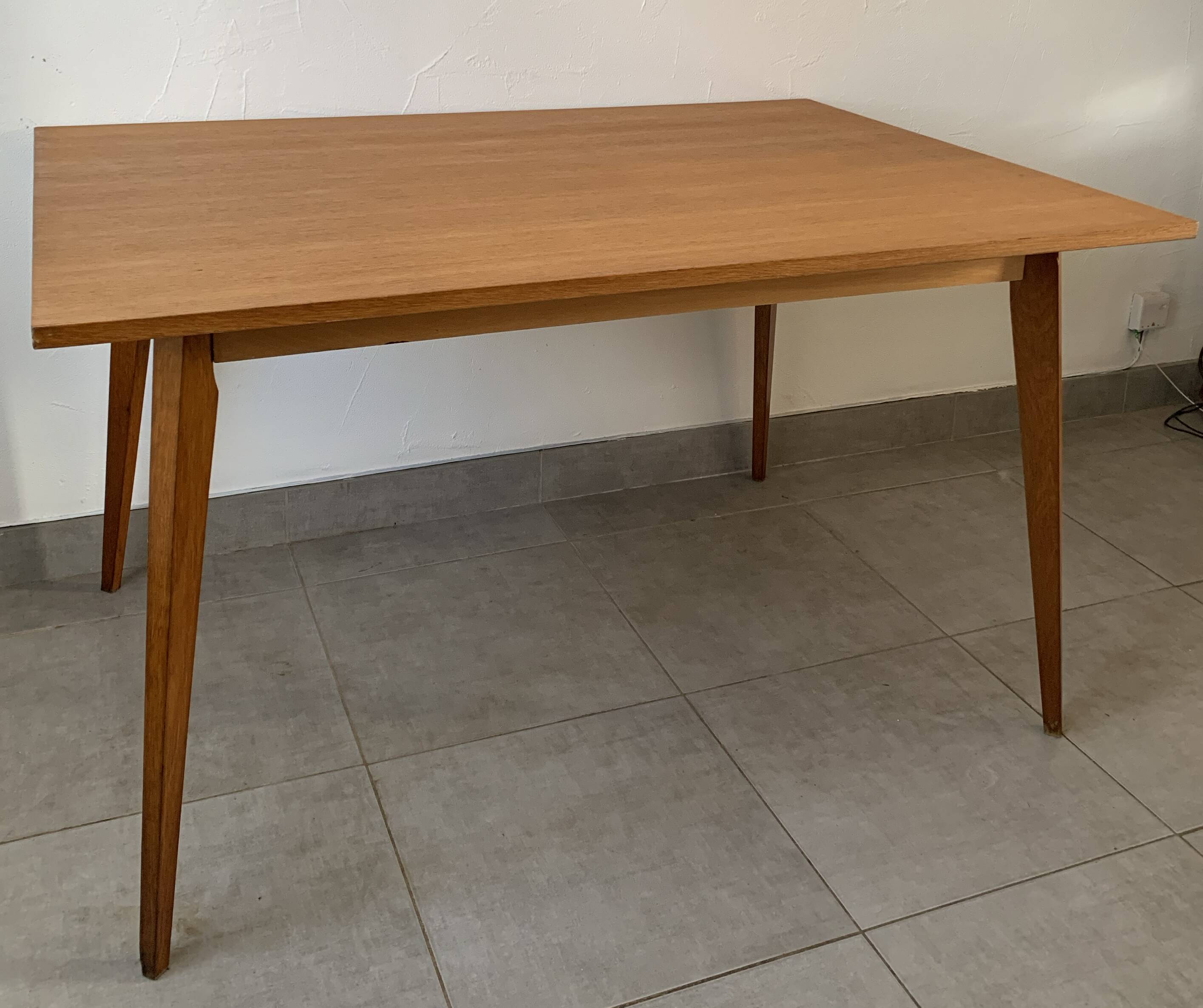 Table en chêne, années 50