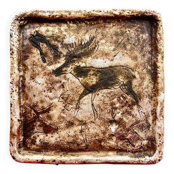 Armen céramique 70 décor animaux préhistorique/Art pariétal/Rupestre