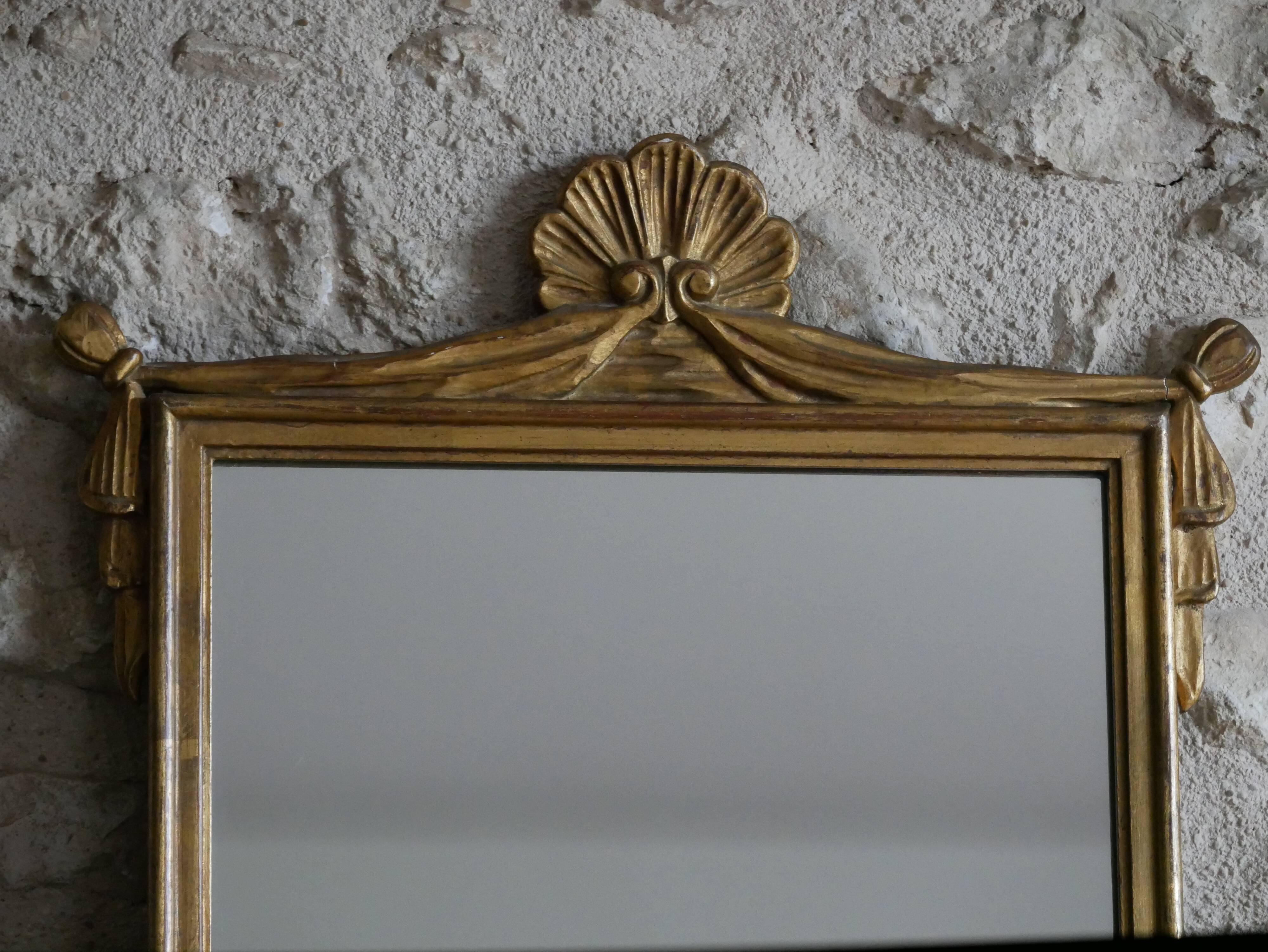 Miroir coquille rectangulaire