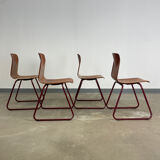 Lot 4 chairs Galvanitas S23, 60s, Holland