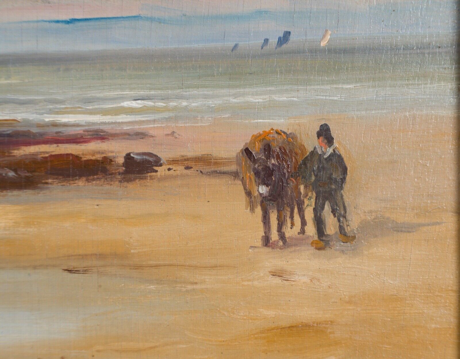 Oil on panel yvonne blossier seaside goemon xxe collector
