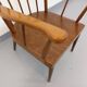 Vintage Baumann wooden armchair, Fan model, from the 60s