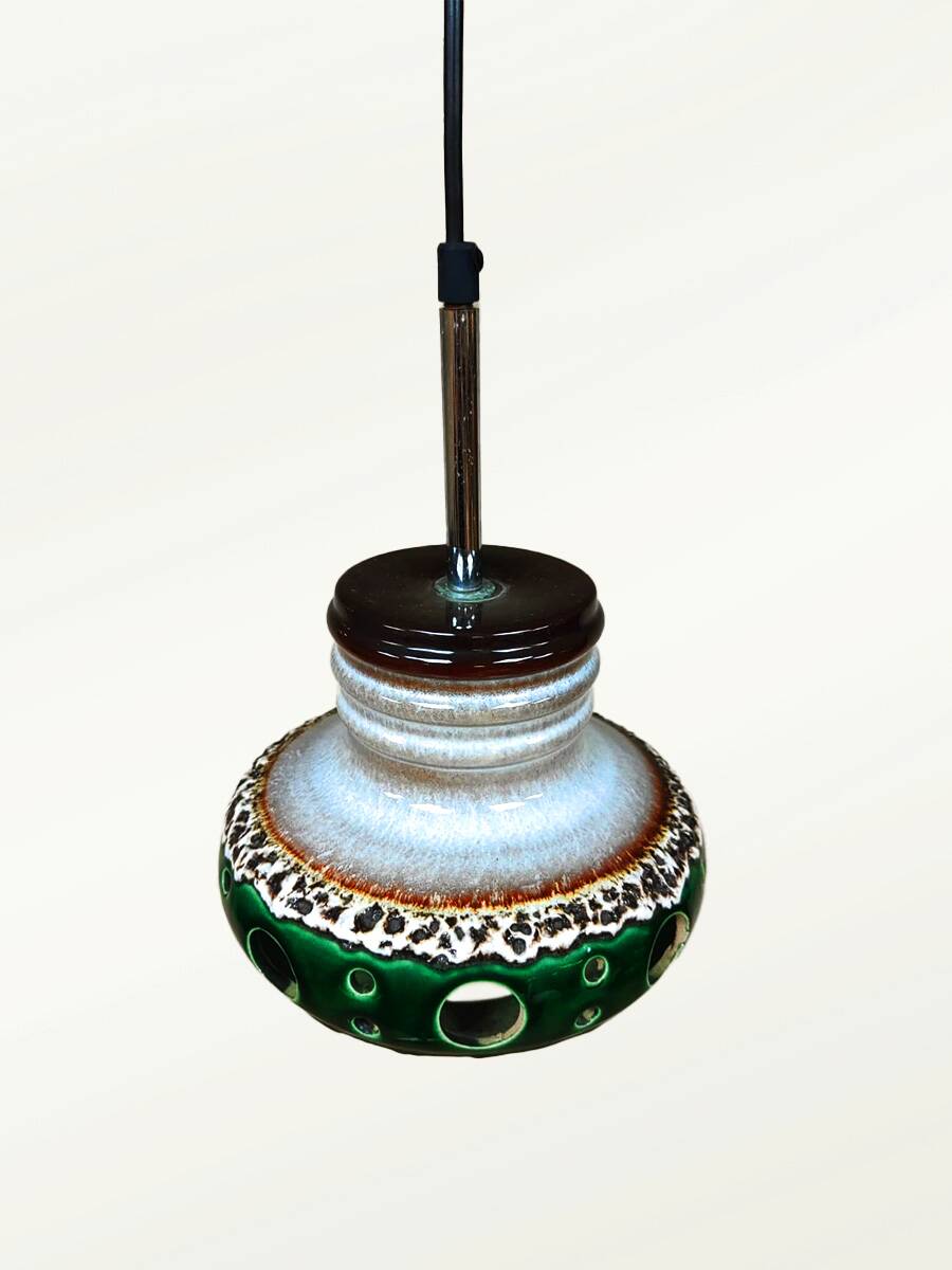 Suspension vintage en lave grasse de conception hollandaise Herda 1970