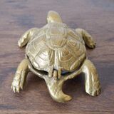 Brass turtle ashtray