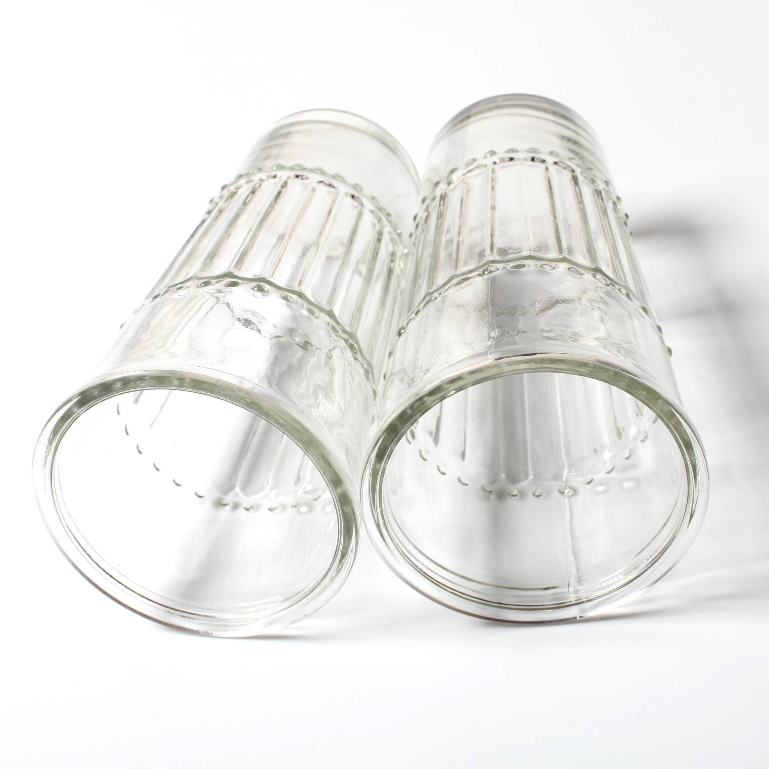 Set of 2 Vintage Large Italian Water Glasses / Italy / 1960s