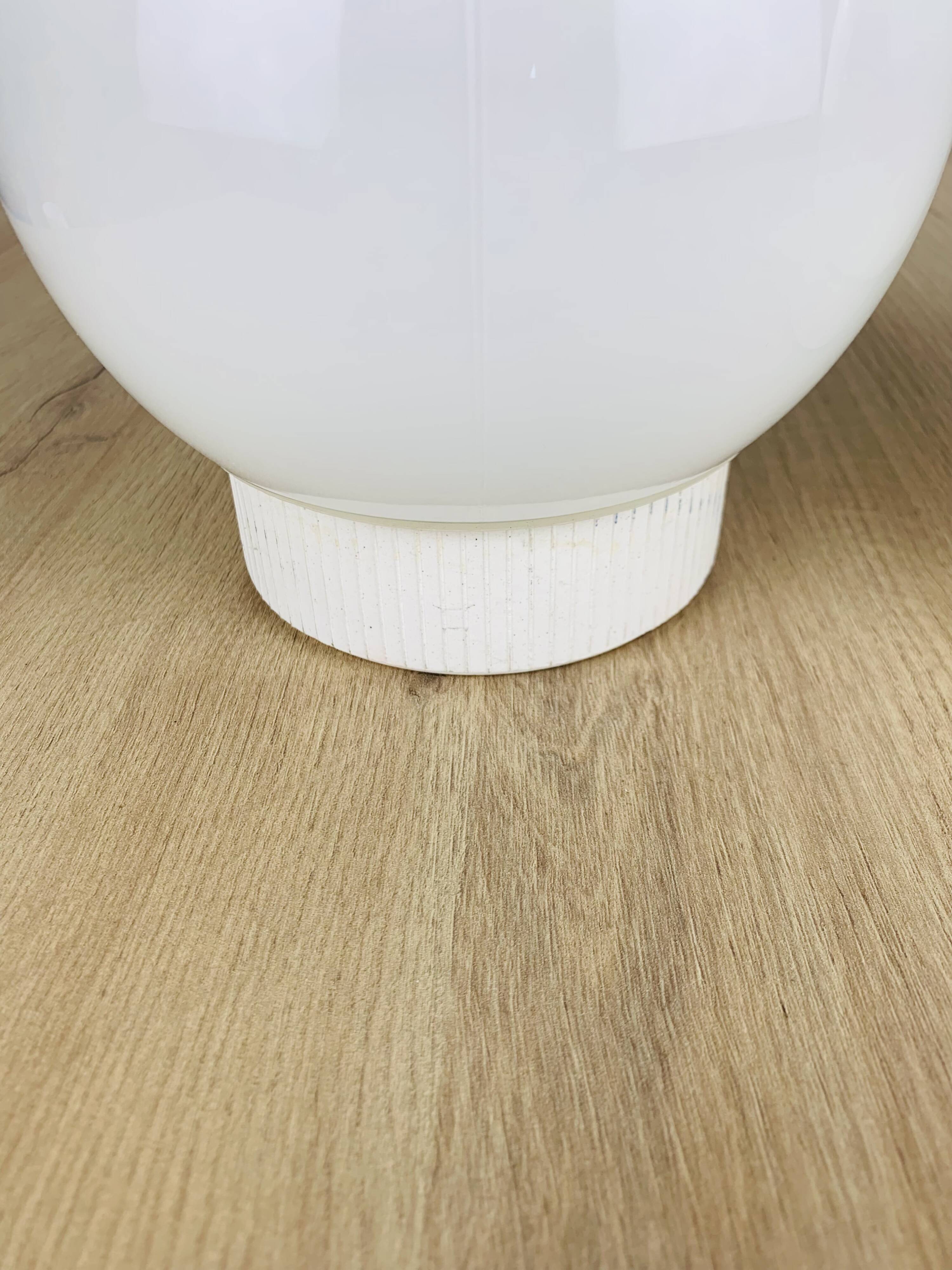 Pair of vintage opaline globe wall lights, ceiling lights