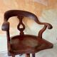 Fauteuil de marin en teck pivotant