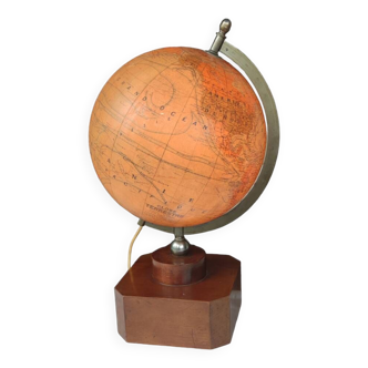 Old luminous glass globe