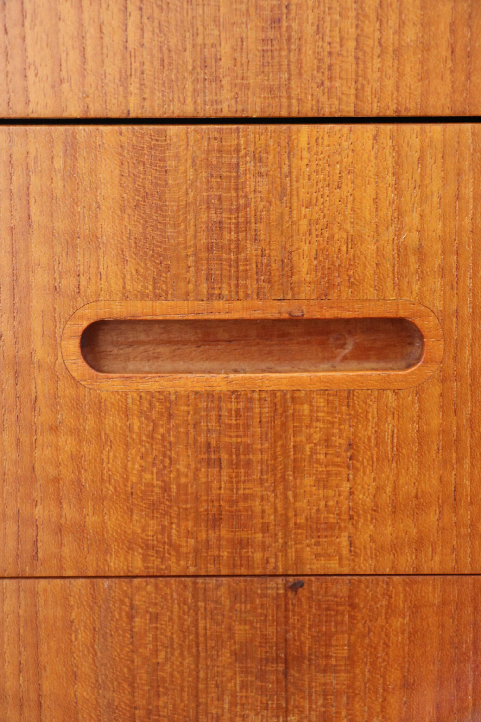 1960s Scandinavian teak chest of drawers