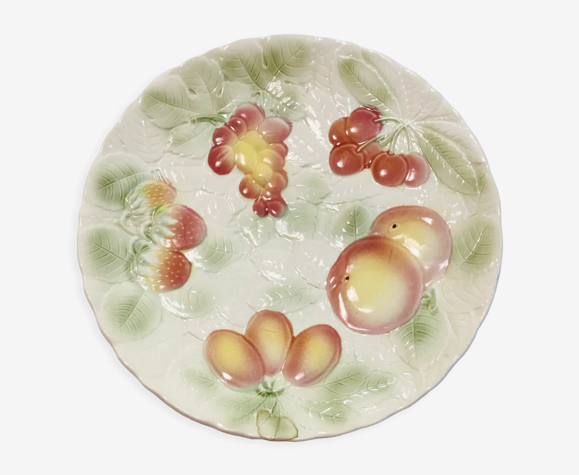 Plat de présentation barbotine motif fruit salins les bains