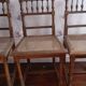 6 chaises cannées