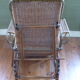Chaise longue debut xx° en rotin, osier et bois
