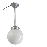 Suspension style Bauhaus globe en opaline XL, mid. XXeme