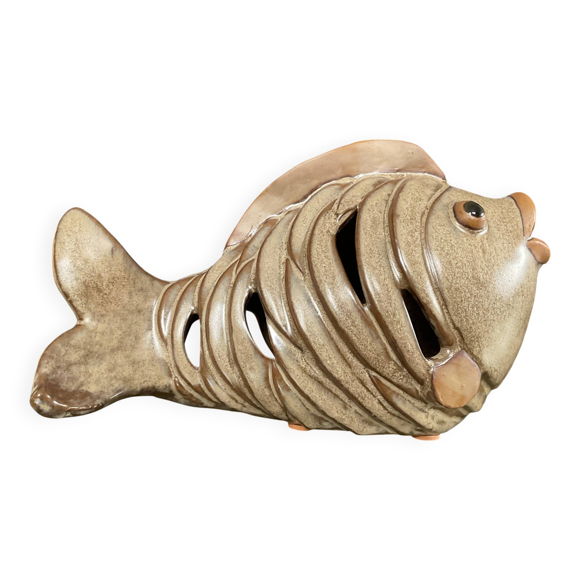 Vintage ceramic fish night light from the 70s.