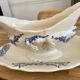 Blue iron earth gravy boat