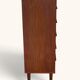 Chiffonnier « tallboy » vintage danois en teck avec 7 tiroirs