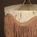 Fringed lampshade for suspension