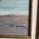 The Wave of P.E Peradon oil on panel
